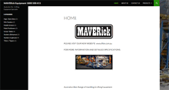 Desktop Screenshot of maverickequipment.com.au