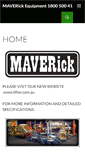Mobile Screenshot of maverickequipment.com.au