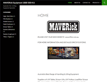 Tablet Screenshot of maverickequipment.com.au